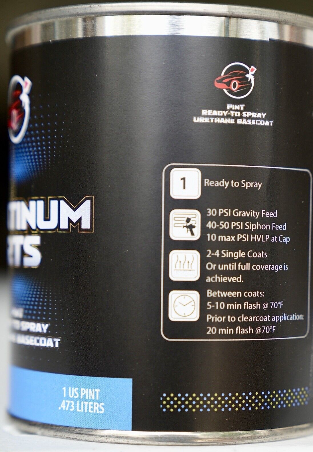 Olympic White 8624 Urethane Basecoat PINT Ready to Spray 16oz Same Day Shipping