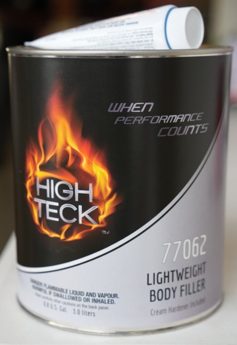 High Teck 77062 Automotive Lightweight Body Filler W/Hardener + Sticks