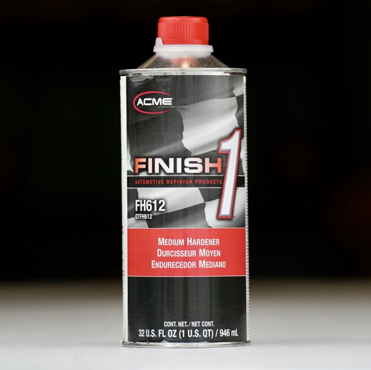 Acme Finish 1 FH612-4 Urethane MEDIUM Universal Hardener Quart Size!