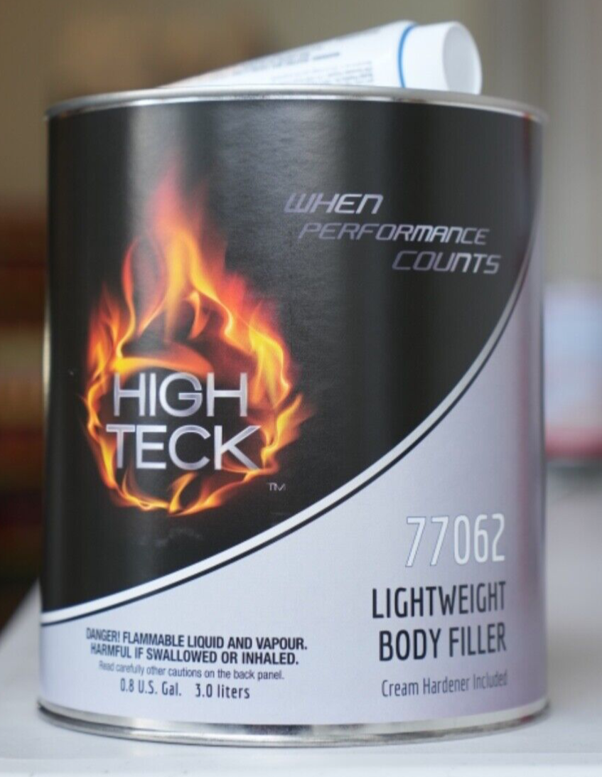 High Teck 77062 Automotive Lightweight Body Filler With Hardener + Sticks