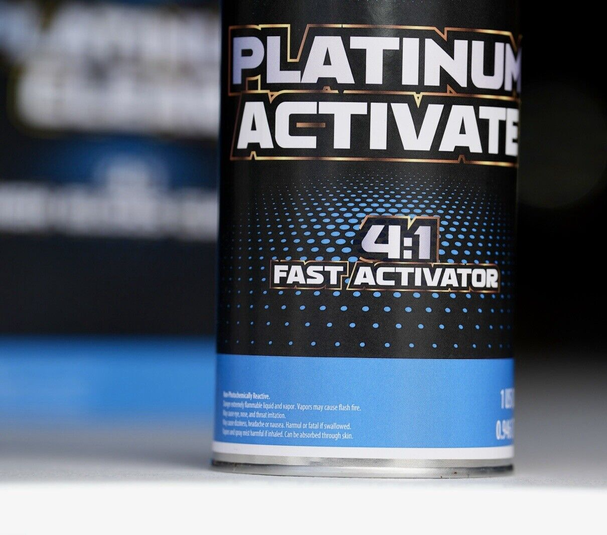 Platinum Clear Coat Gallon Kit 4:1 High Gloss Automotive Clearcoat FAST Hardener