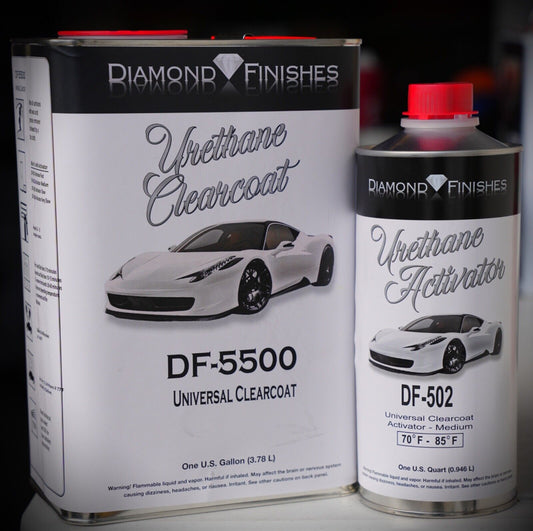 High Gloss Diamond DF-5500 4:1 2K Auto Clear Coat Gallon Kit - Medium Solid