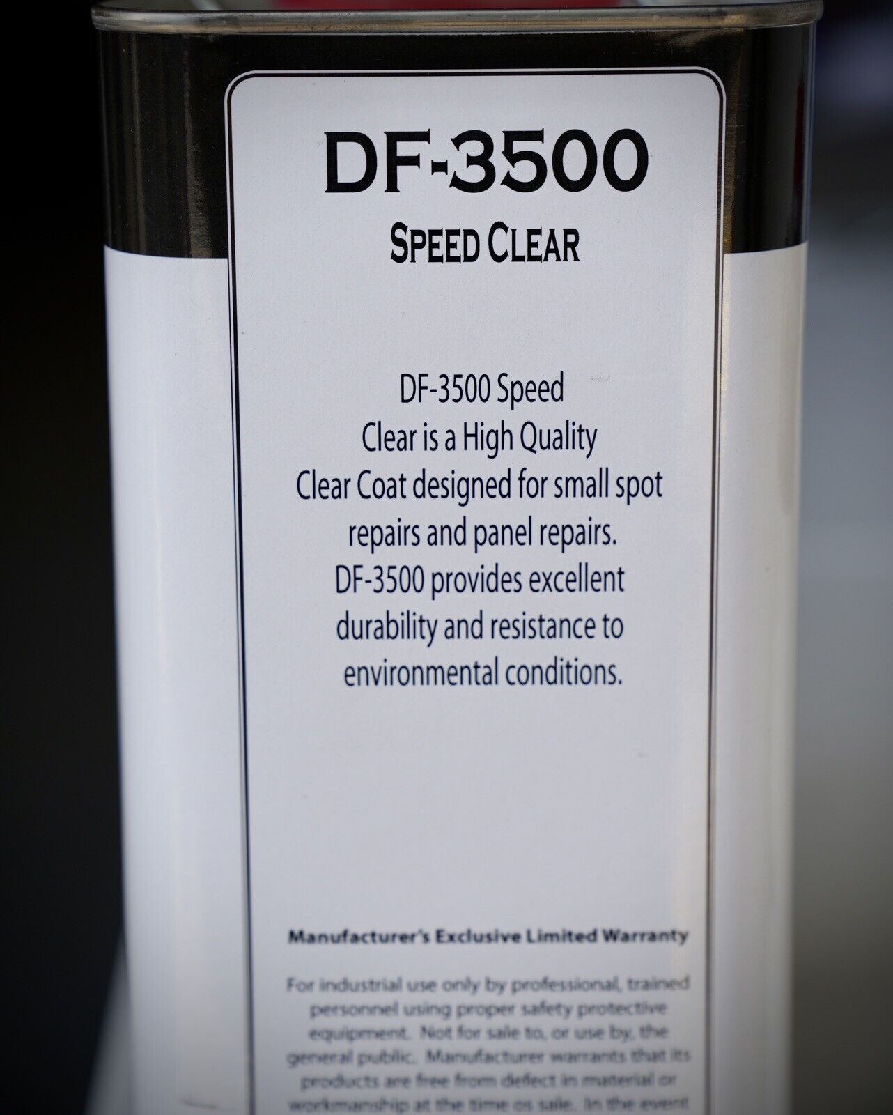 Speed Diamond DF-3500 4:1 2K Auto Clear Coat Gallon Kit Fast/Medium Hardener