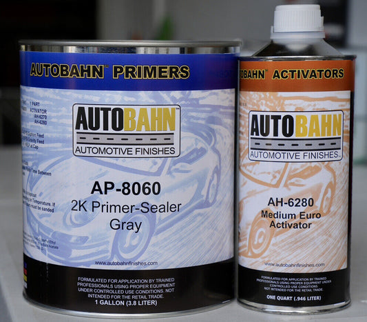 High Teck Autobahn 2K Primer Sealer GRAY GALLON KIT Auto Car Paint, AP-8060