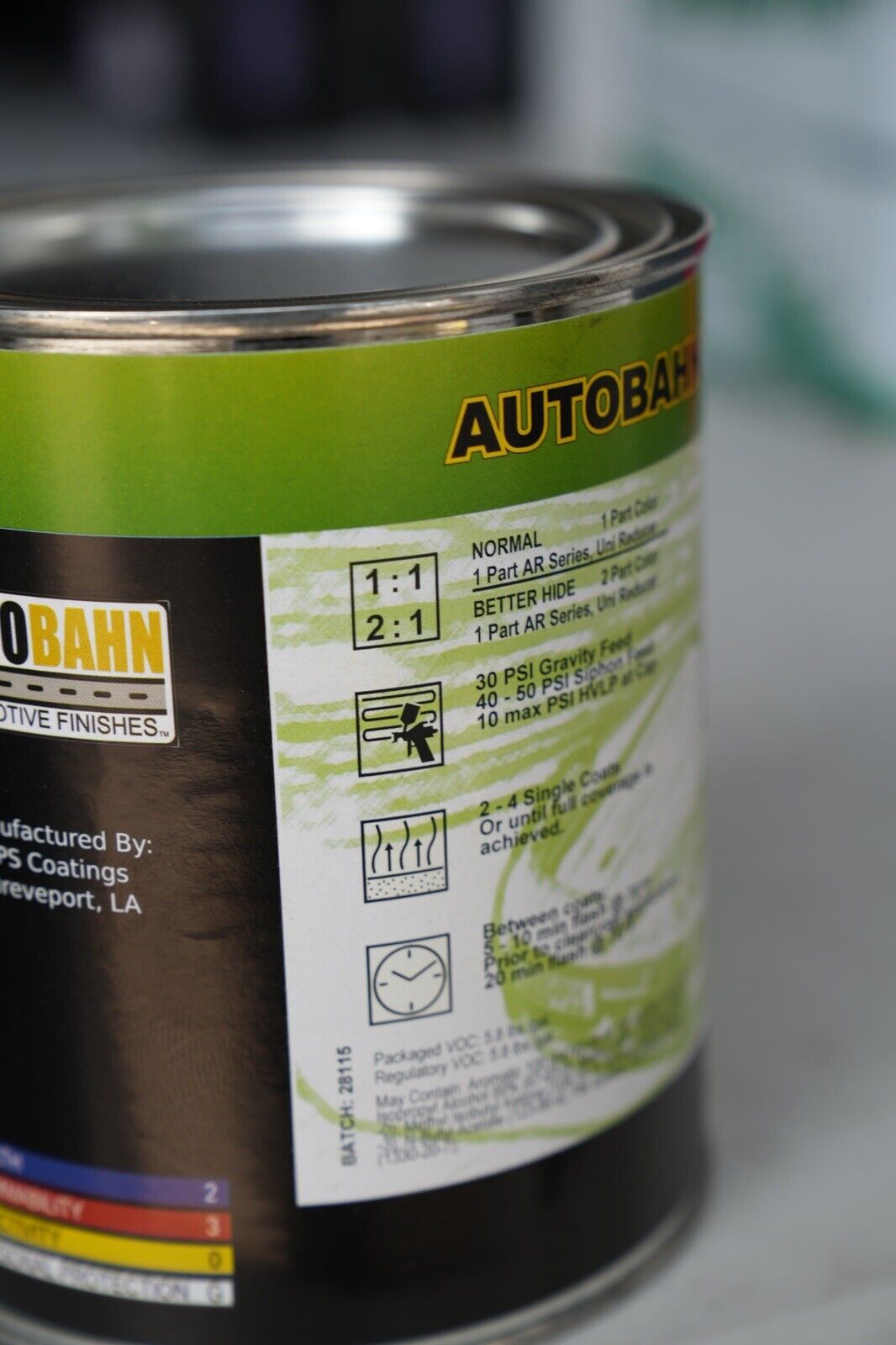 Autobahn High Teck Victory Red Basecoat Auto Paint GALLON Size GM Code WA9260
