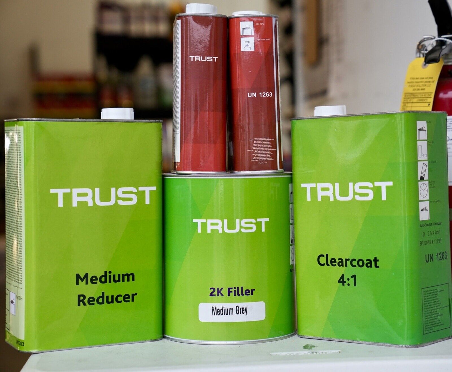 Trust Bundle Kit 2K Clear Coat & 2K Primer Gallon Kits +Med Reducer