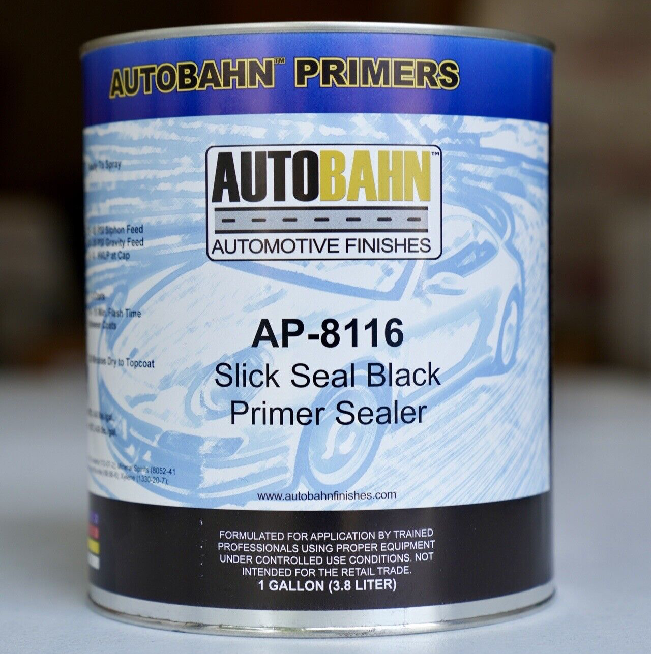 Autobahn Slick Seal BLACK 1K Primer Sealer GALLON size! AP-8116 Ready to Spray!