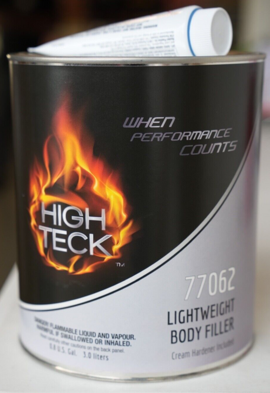 High Teck 77062 Automotive Lightweight Body Filler With Hardener + Sticks