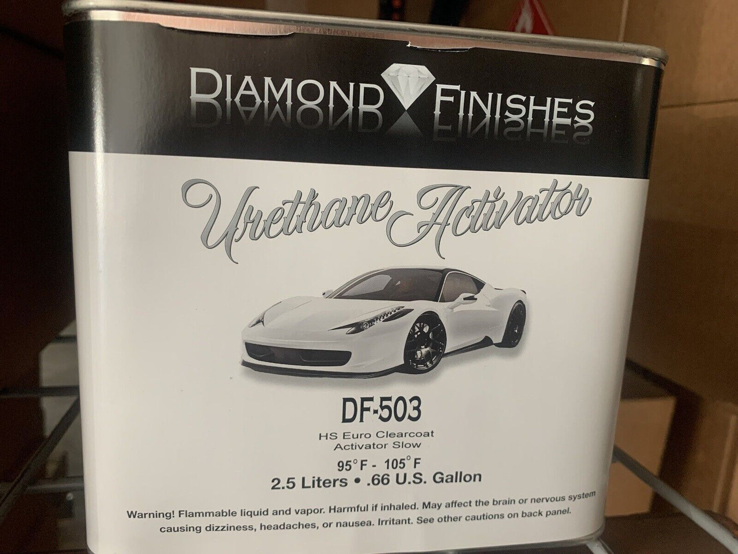 Diamond 2:1 Euro Auto Clear Coat Kit 7.5 Liter High Solid High Gloss DF-2500