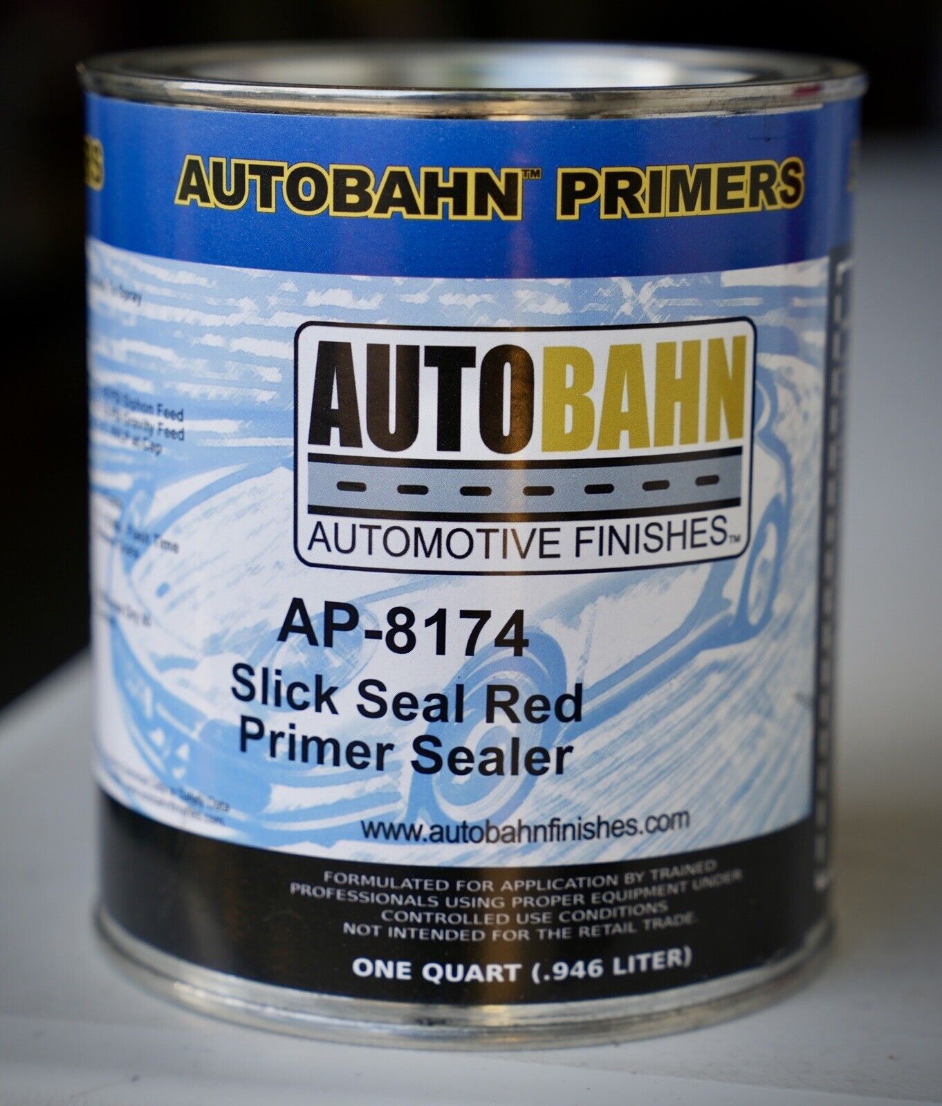 Autobahn AP-8174 Slick Seal Red 1K Primer Sealer Quart Size
