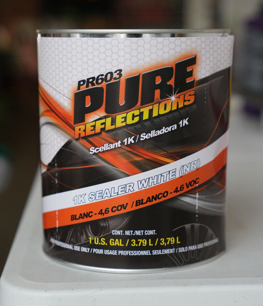 Pure Reflections Automotive White 1K Primer-Sealer Ready To Spray Gallon