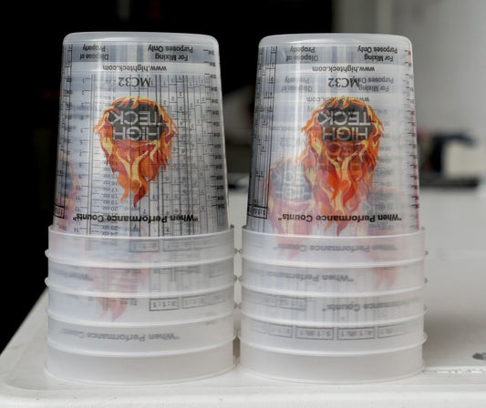 High Teck 10 32oz Quart Plastic Paint Mixing Cups