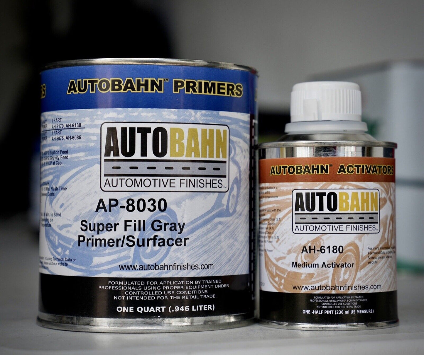 Autobahn AP - 8030 High Teck Gray 2K Super Fill Auto Primer/Surfacer - Quart Kit