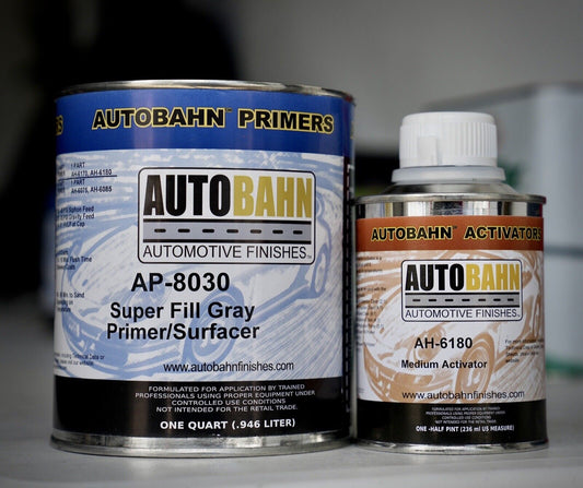 Autobahn AP - 8030 High Teck Gray 2K Super Fill Auto Primer/Surfacer - Quart Kit