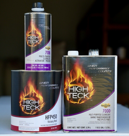 GM 9260 High Teck 7000 Victory Red Basecoat Paint & Clearcoat Gallon Kit