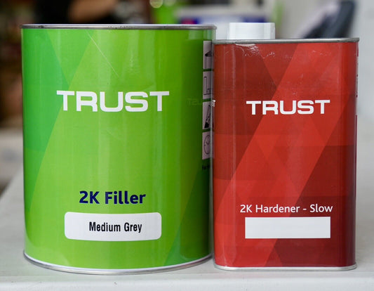 Trust Automotive 2K Urethane Primer Surfacer/Filler Gray Gallon Slow Kit
