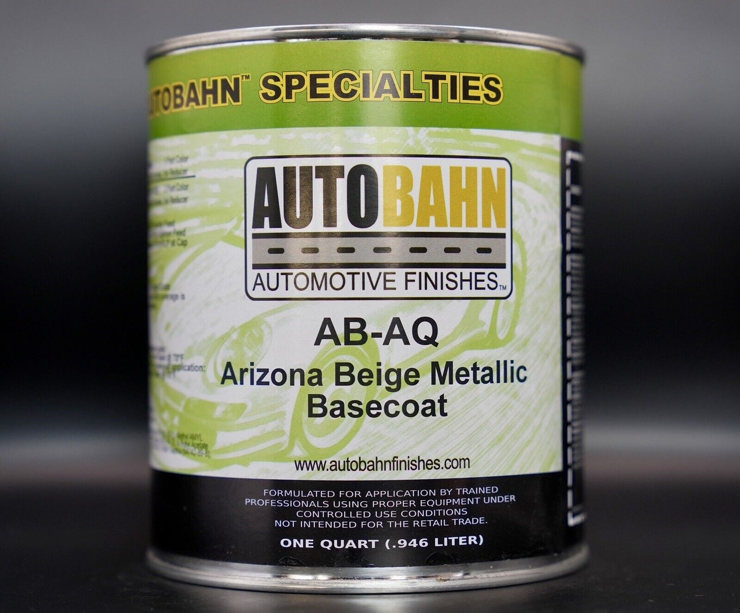 Autobahn Arizona Beige Metallic Basecoat Auto Paint AB-AQ QUART Size Ford AQ!