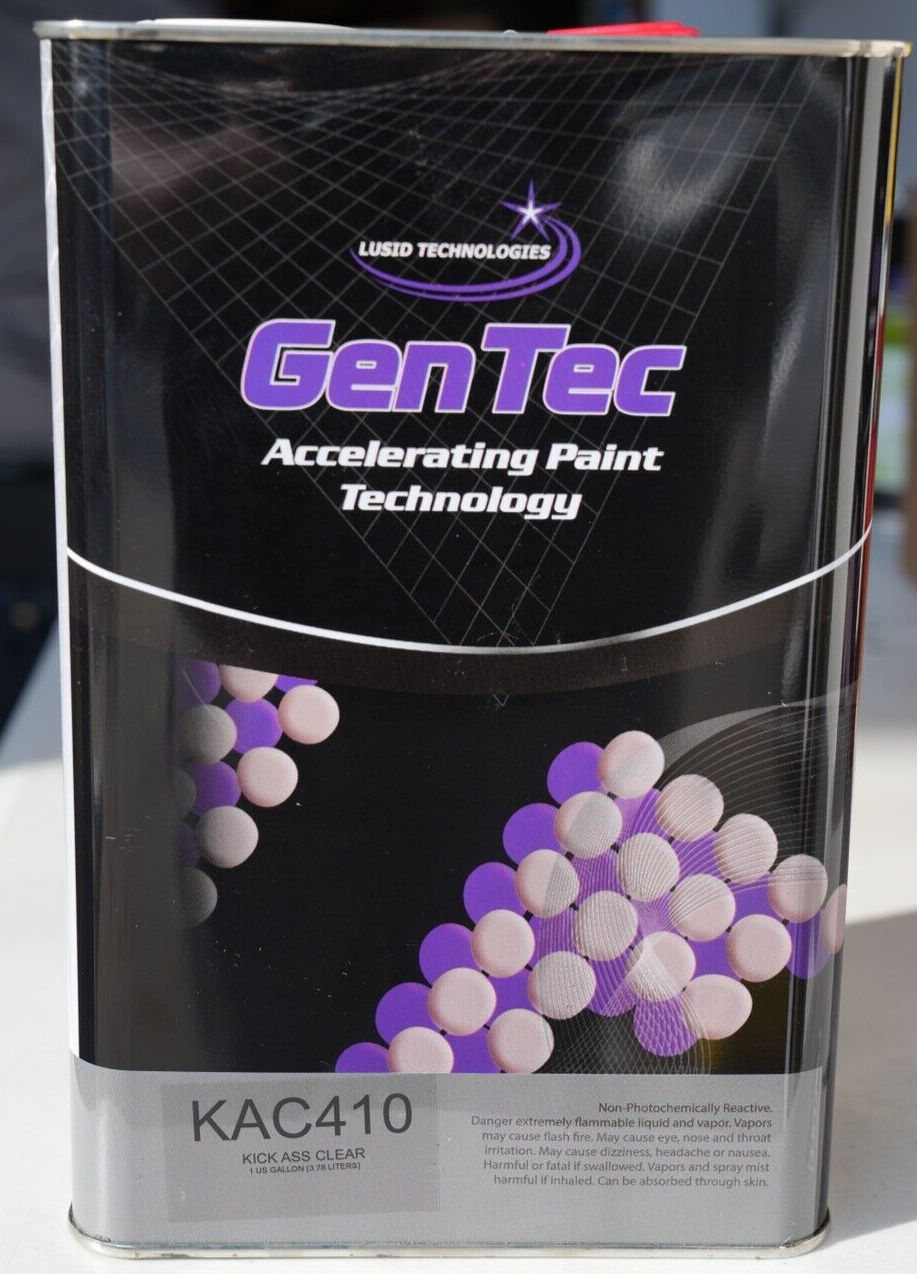 GenTec Kick Ass Clear Premium Auto High Gloss 4:1 Clear Coat Kit KAC410 Gallon