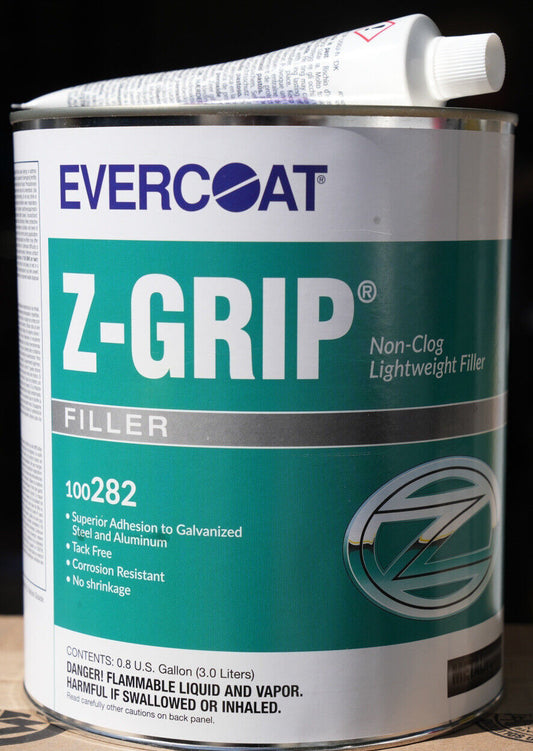 Evercoat Z Grip 282 Lightweight Non Clog Body Filler W/ Hardener + Spreader