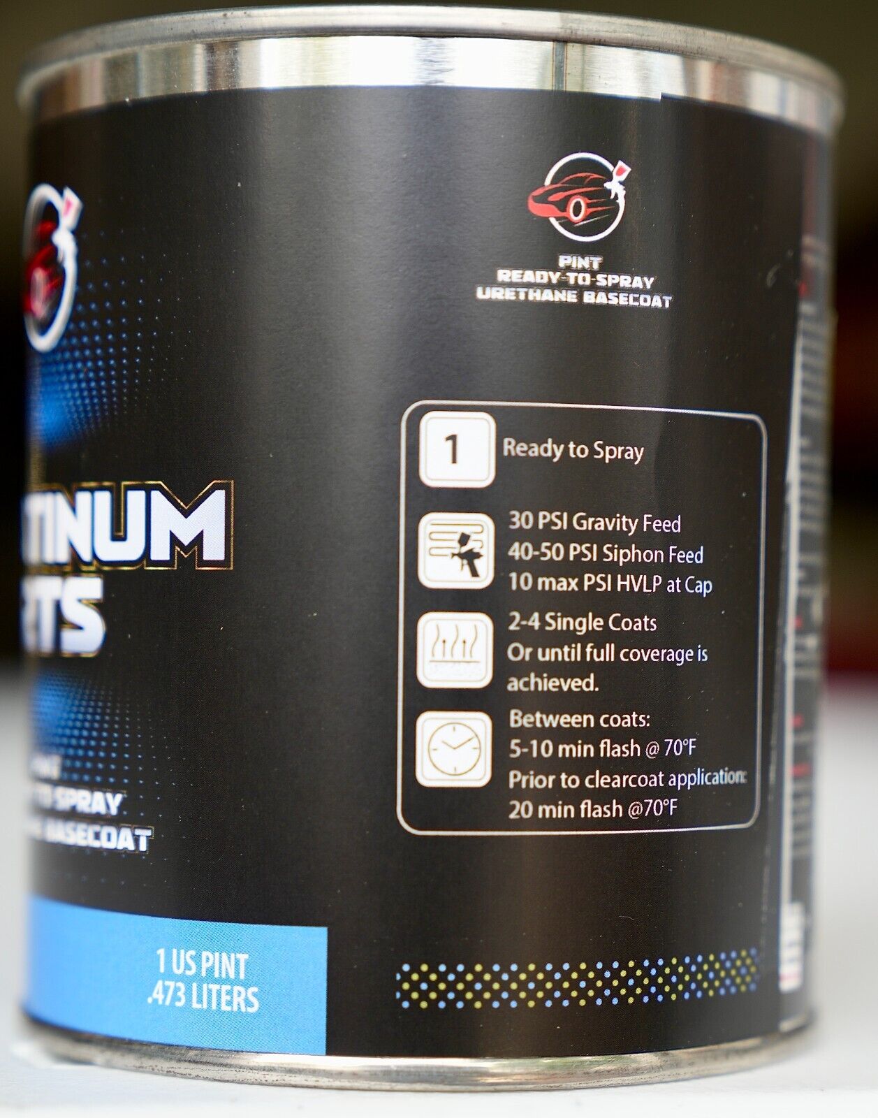 Ford UA EBONY BLACK Automotive Urethane Basecoat Paint PICK YOUR SIZE!