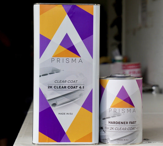 Euro Automotive High Gloss 2K 4:1 Clearcoat Gallon Kit +Sticks & Strainers