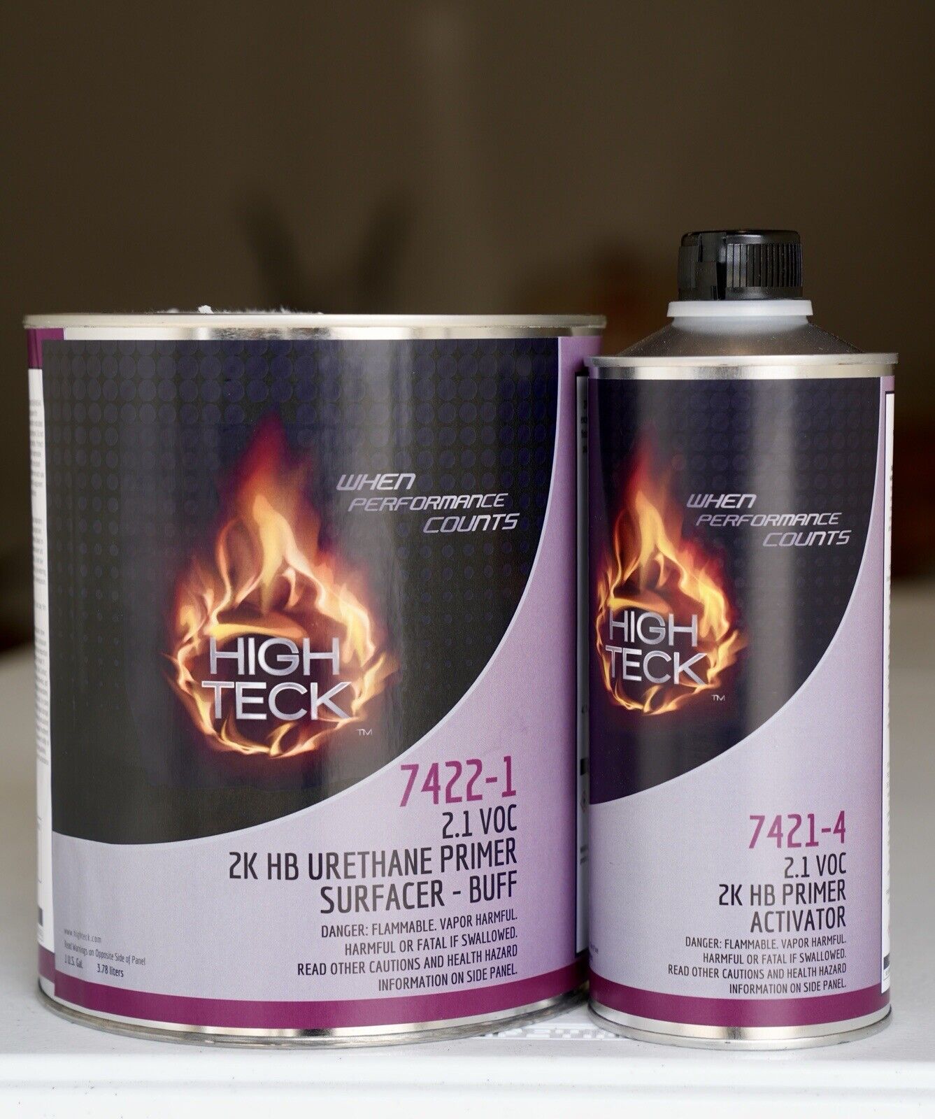 7420 High Teck 2K HB Urethane DTM Primer + Sealer Buff/Tan - Gallon Kit W/ Hardener