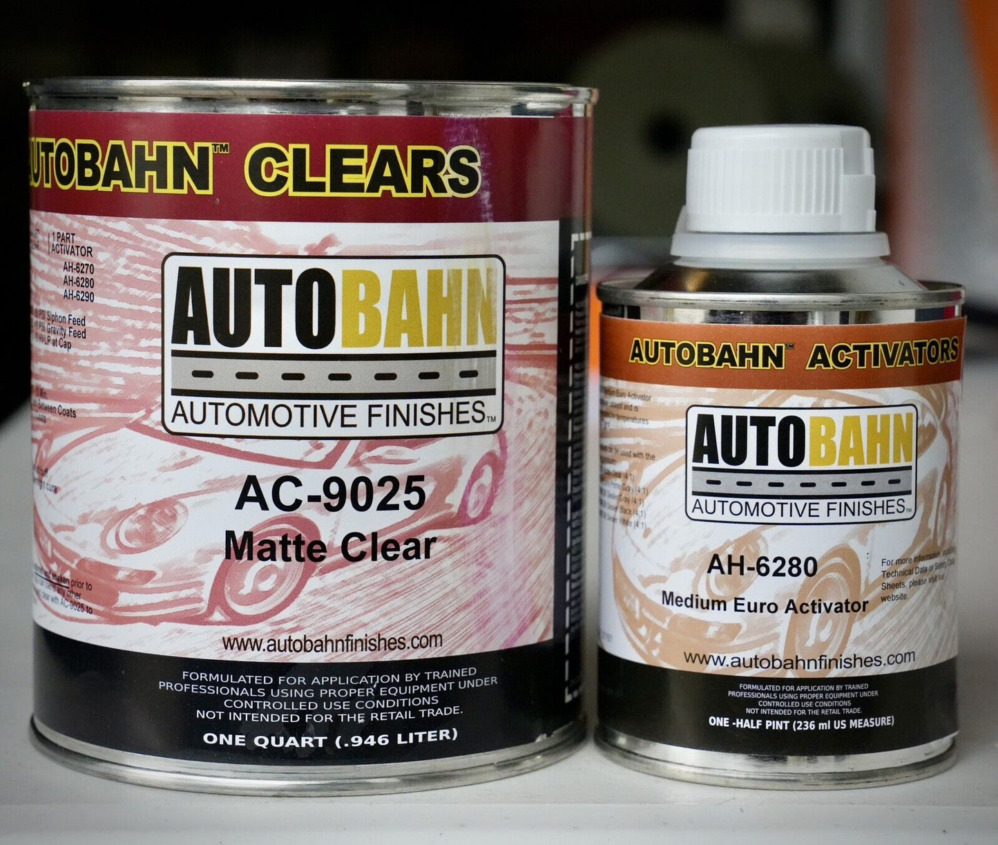Autobahn 4:1 Matte Auto Flat Finish Clear Coat Quart Kit AC-9025