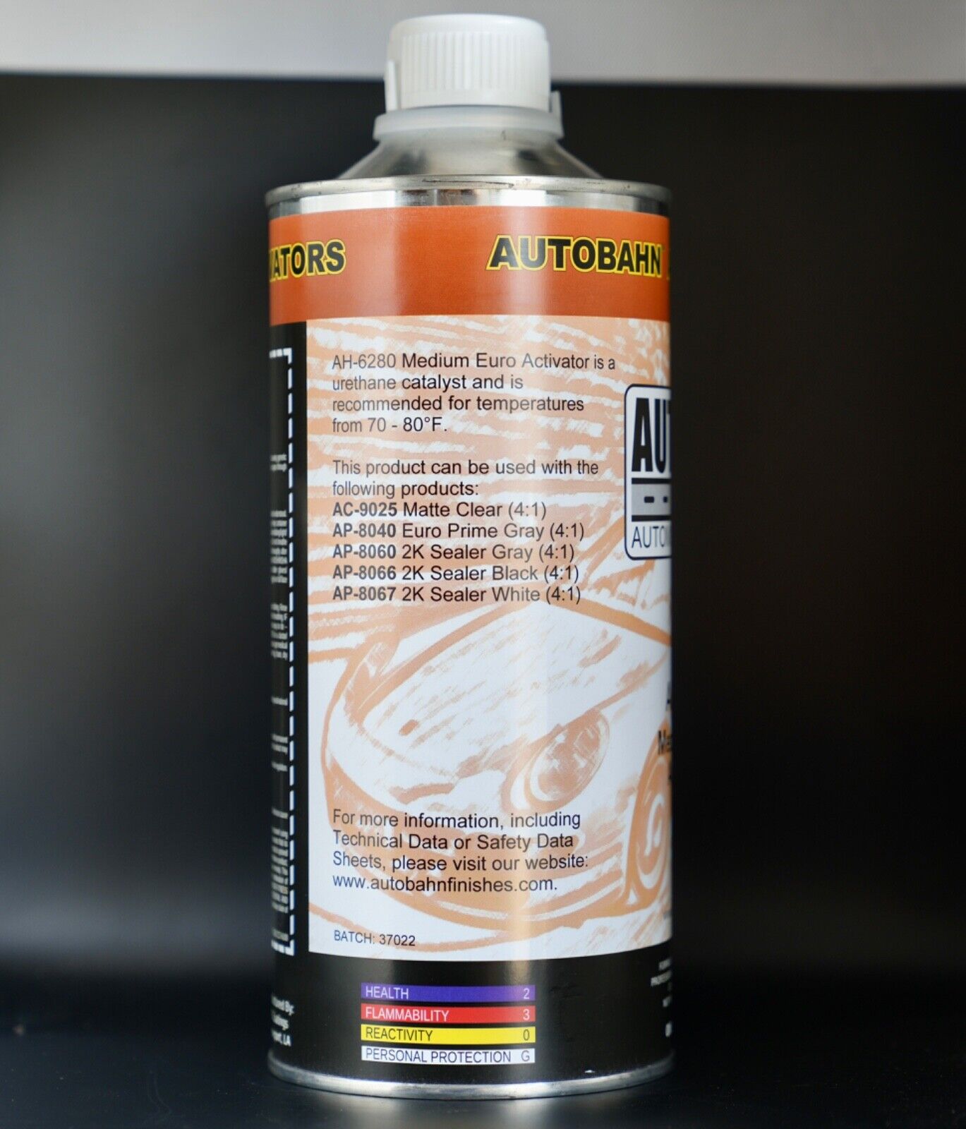 Autobahn AH-6280 & 6290 Primer/Sealer Hardener - Quart Size