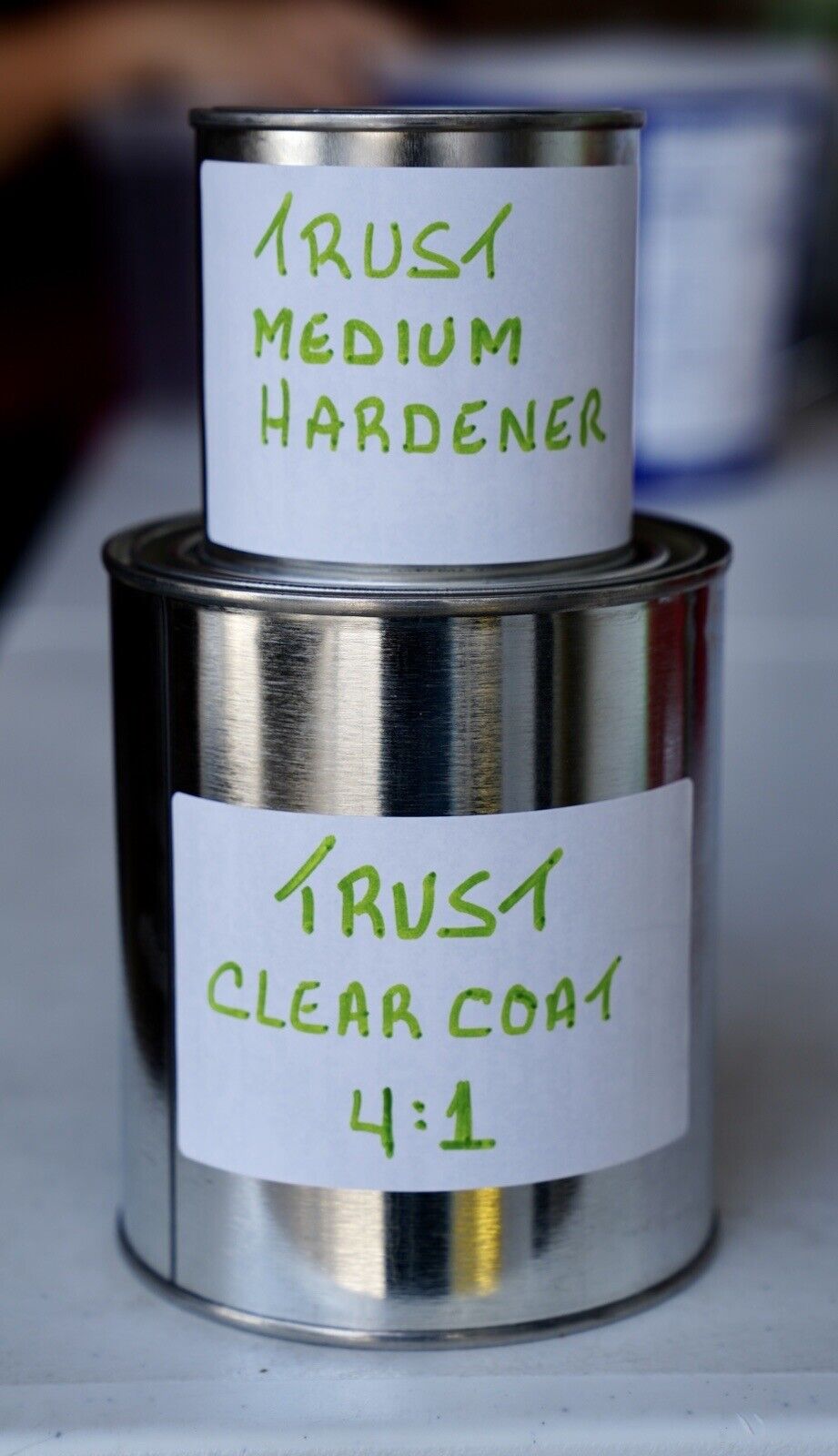 Trust 2K High Gloss 4:1 Automotive Clearcoat Quart Kit Med Hardener