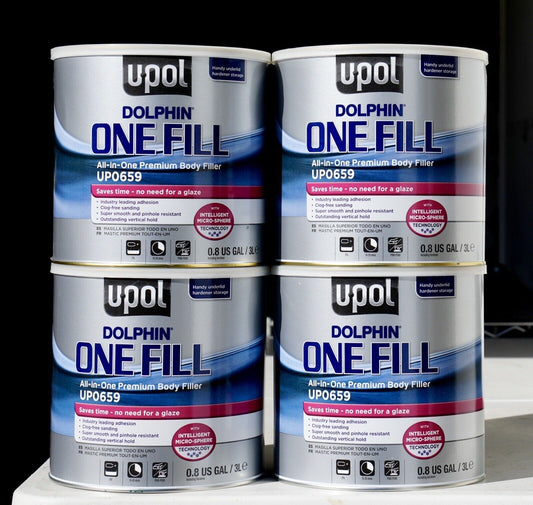 U-Pol UP0659 Dolphin One Fill All-In-One Premium Body Filler - 4 Pack Case Deal