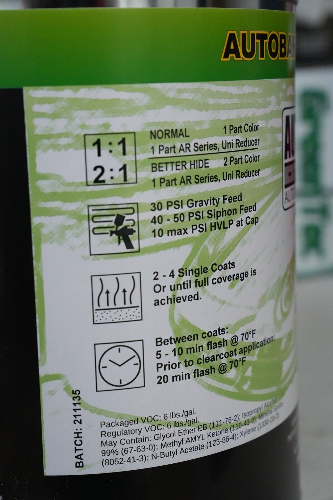 Galaxy WA519F Silver BaseCoat Urethane Gallon Paint Kit w/ Trust Medium Reducer