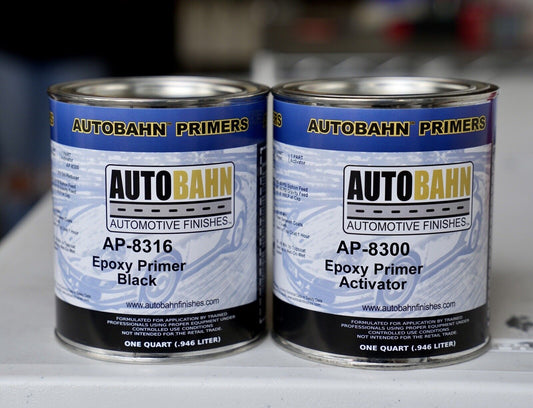 Autobahn AP8316 Automotive DTM Epoxy Primer Quart Kit - Black 1:1 Mix