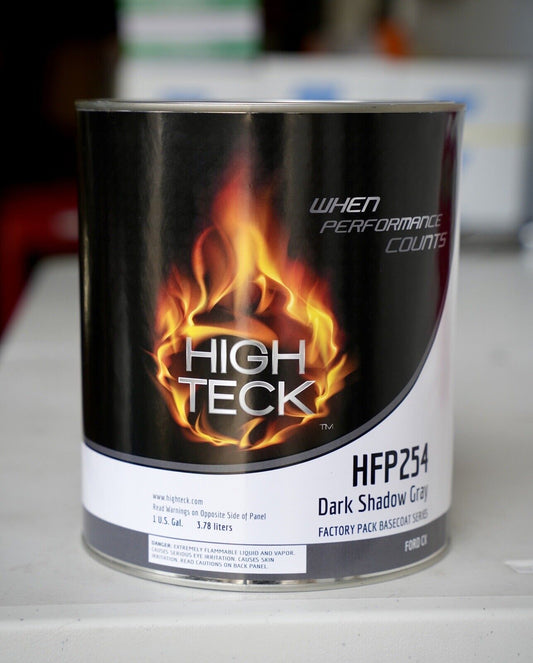 High Teck HFP 254 Ford CX Dark Shadow Gray Basecoat Auto Paint Gallon