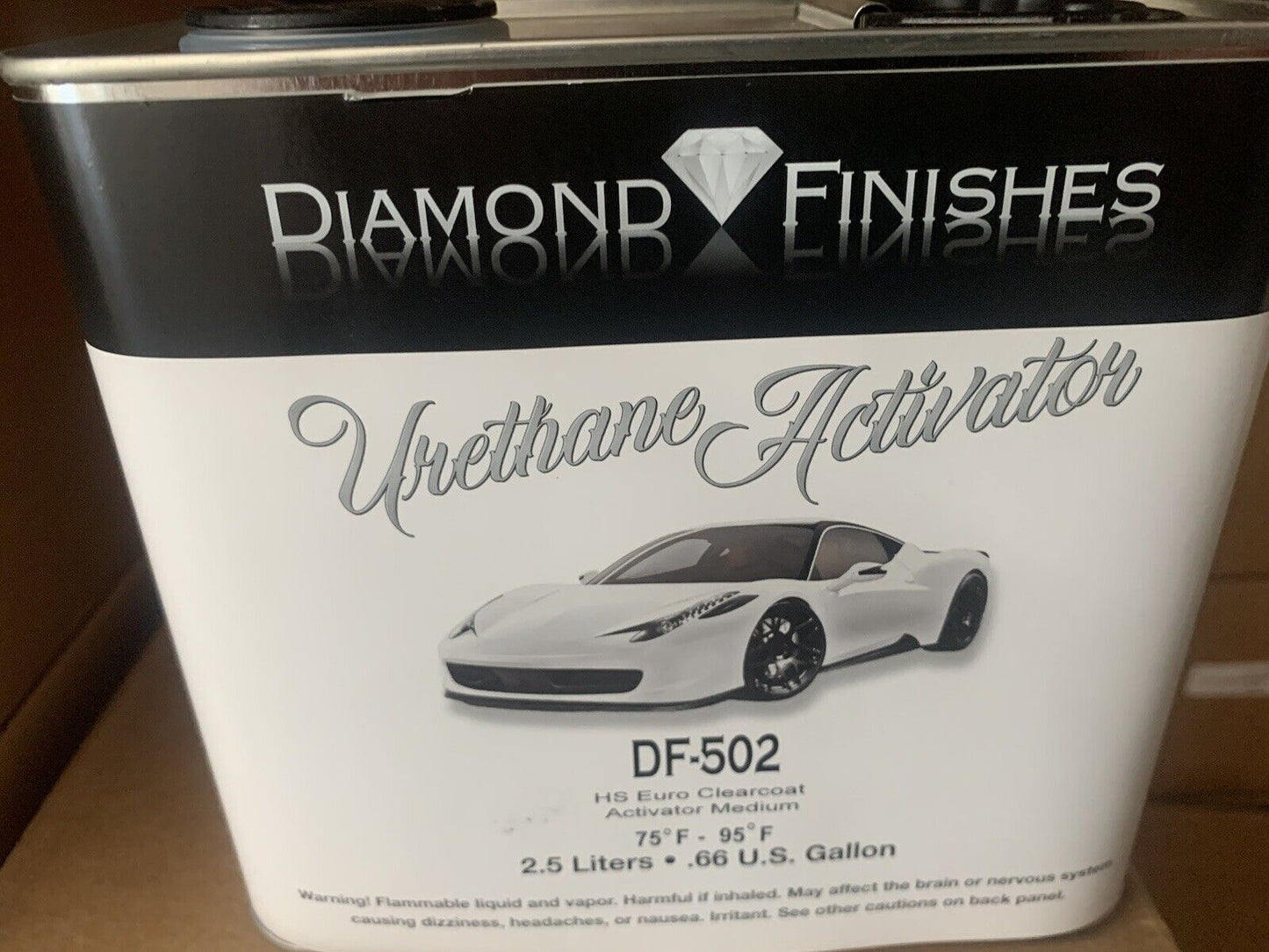 Diamond 2:1 Euro Auto Clear Coat Kit 7.5 Liter High Solid High Gloss DF-2500