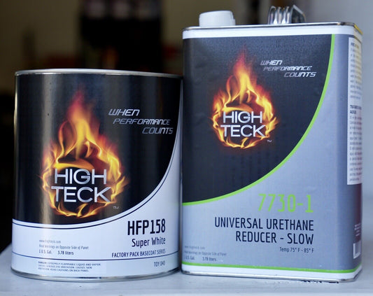 High Teck Toyota 040 Super White Basecoat Paint Gallon Kit + Reducer Hfp 158