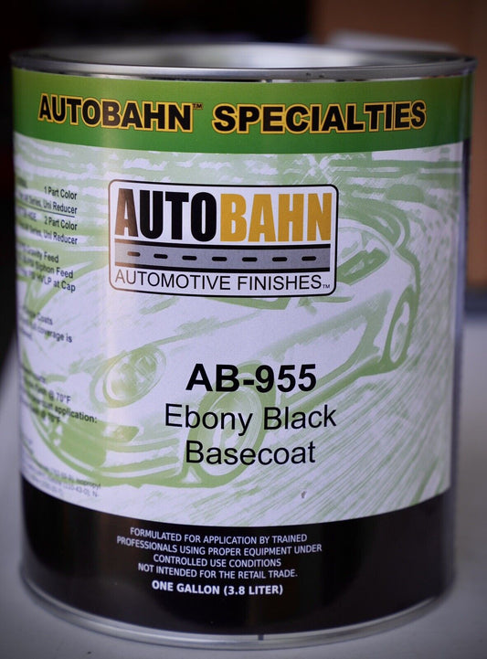 Autobahn EBONY BLACK BaseCoat AB-955 GALLON Auto Paint GM WA 8555 High Teck