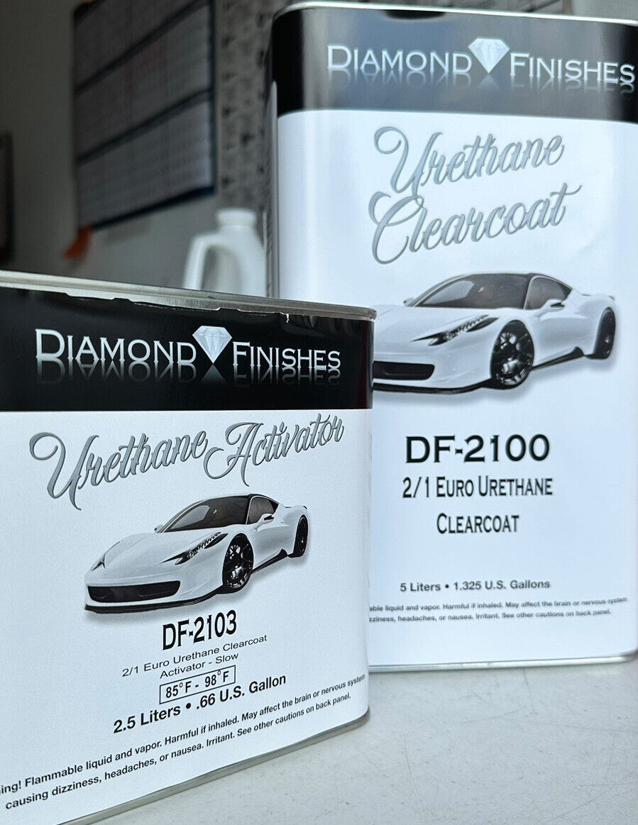 Euro 7.5 Liter Diamond Finishes High Gloss Urethane 2-1 Mix Clear Coat Kit