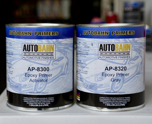 Autobahn AP8320 Automotive 1:1 Mix Gray DTM Epoxy Primer Gallon Kit