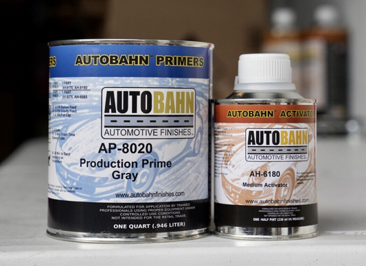 Autobahn AP 8020 Automotive 2K Production Primer Surfacer Gray Quart Kit