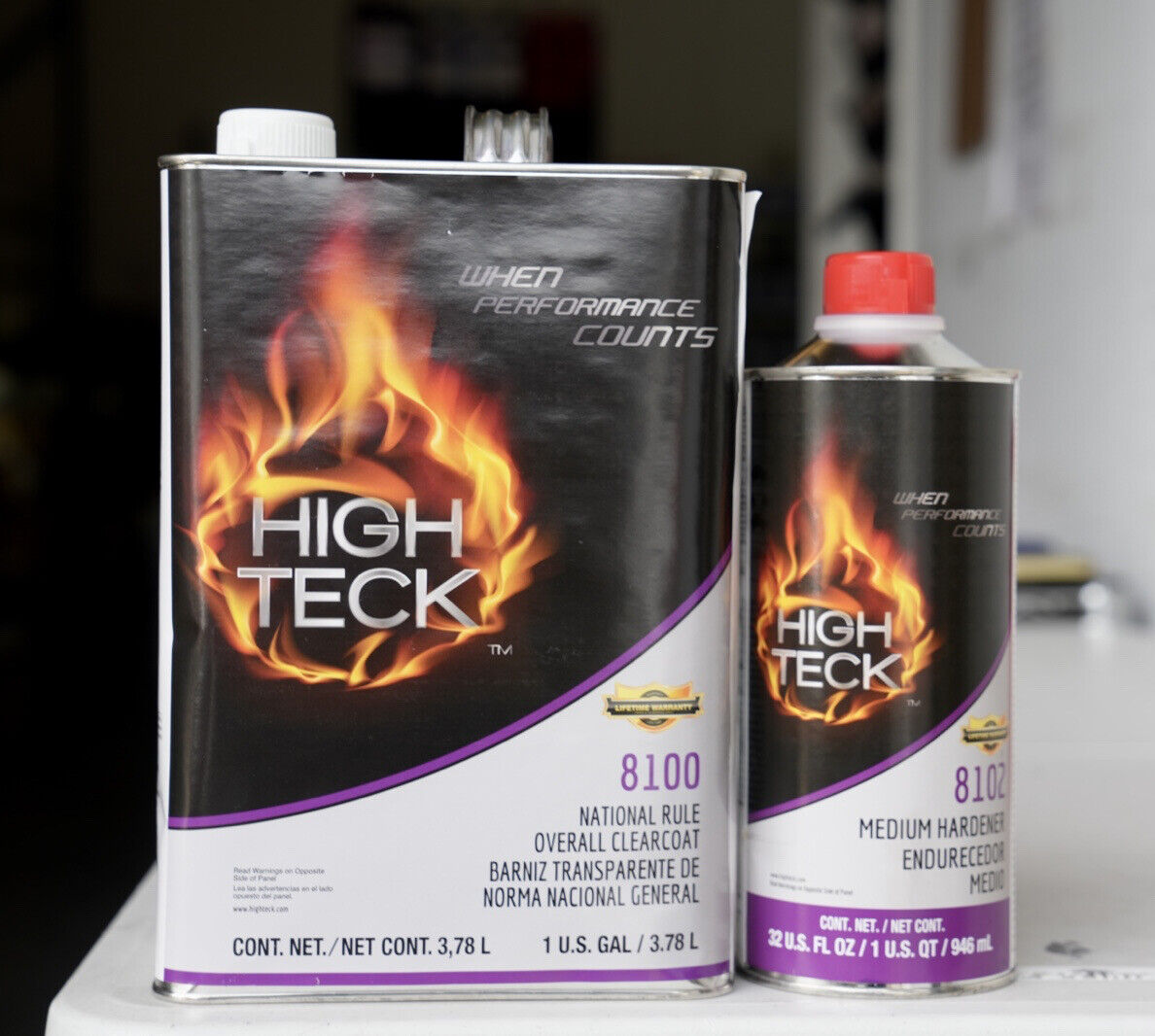 High Teck 8100 Overall 2K Clearcoat Gallon Kit With Hardener/Acme Finish One FC720