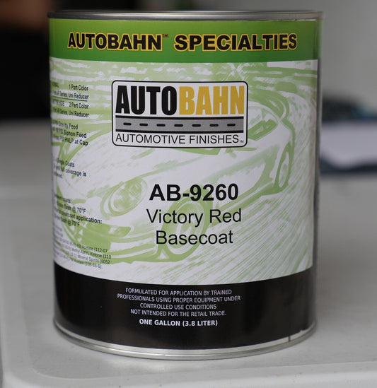 Autobahn High Teck Victory Red Basecoat Auto Paint GALLON Size GM Code WA9260