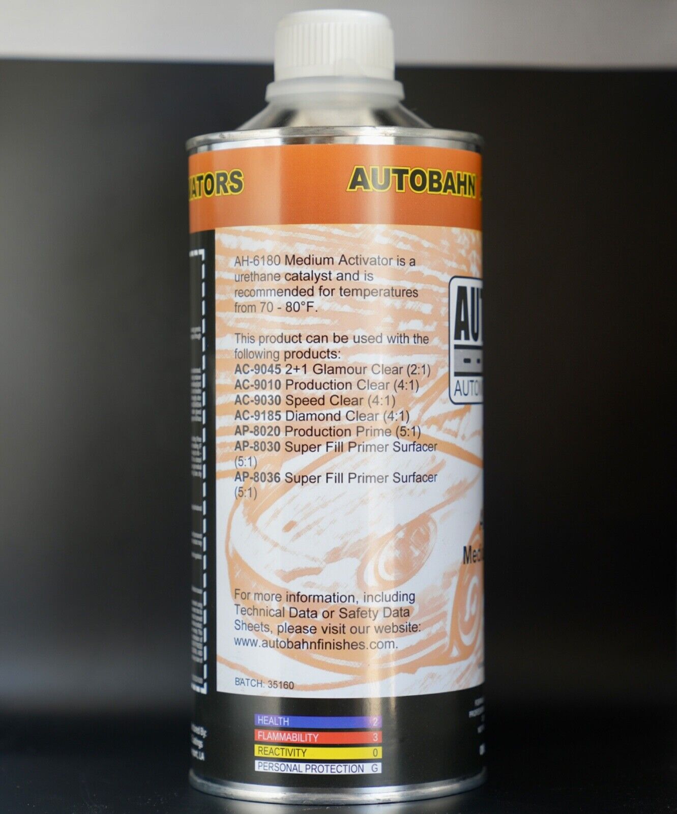 Autobahn AH-6180 & 6190 Clearcoat Hardener Quart Size