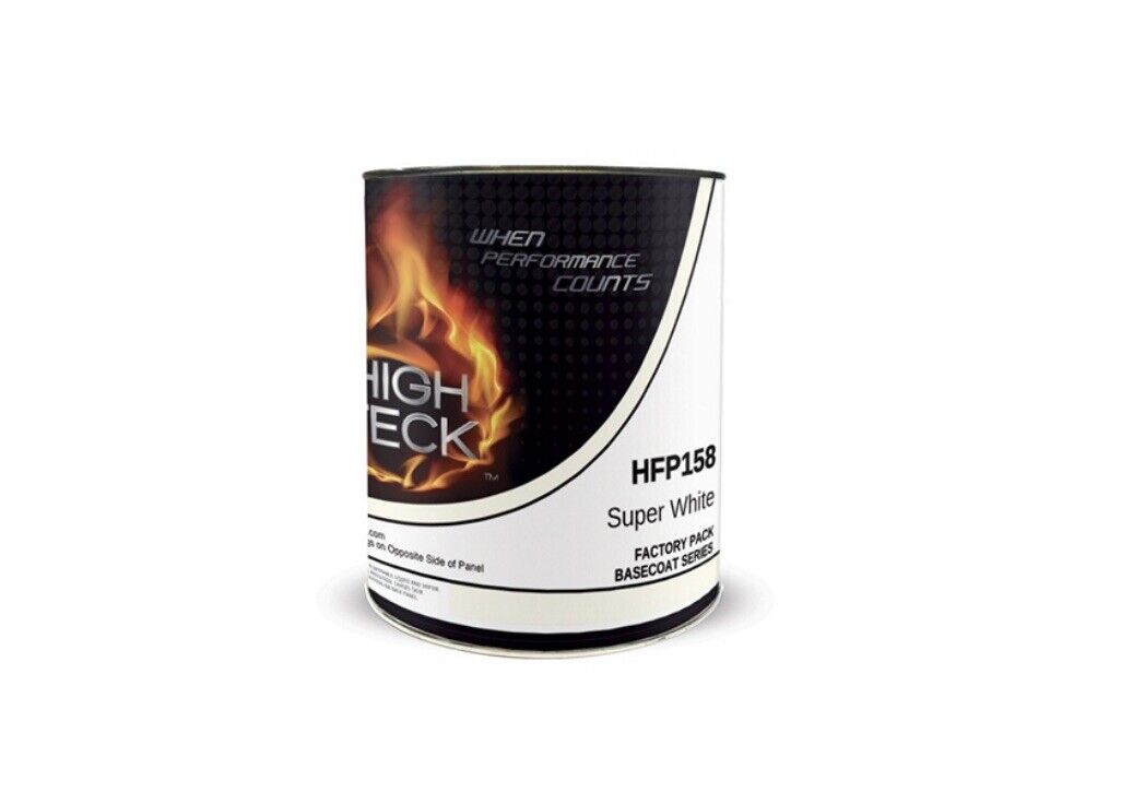 HIGH TECK Super White Basecoat Urethane Paint Gallon Factory Toyota 040 HFP158