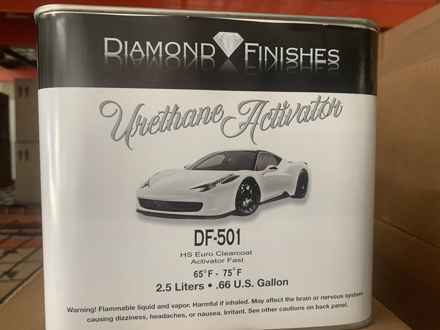 Diamond 2:1 Euro Auto Clear Coat Kit 7.5 Liter High Solid High Gloss DF-2500