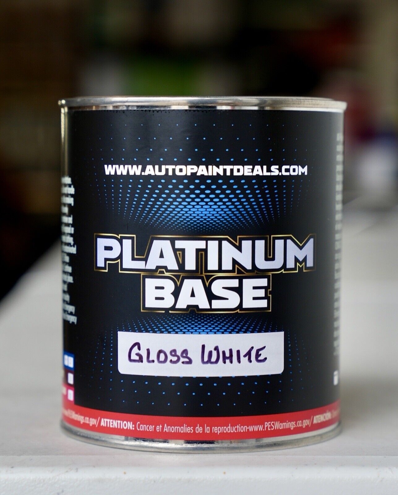 Gloss Super White Quart Size 32OZ 1:1 Mix Automotive Premium Urethane Basecoat