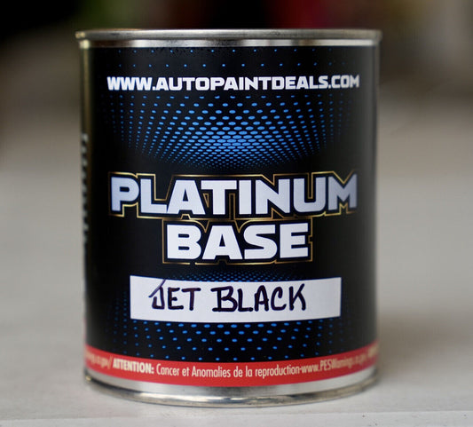 Automotive Jet Black Pint Size 16oz Premium Urethane Basecoat