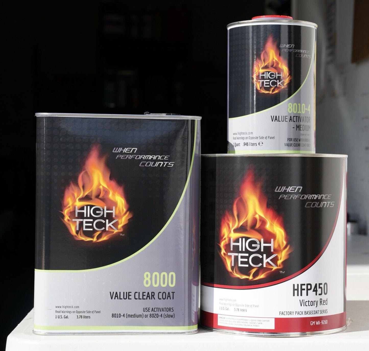 GM 9260 High Teck Victory Red Basecoat Paint & Clearcoat Gallon Kit