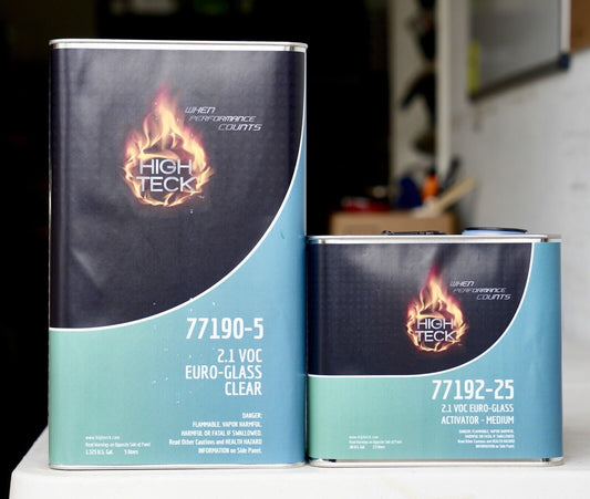 High Teck 77190 2:1 Euro Glass Clear Coat Kit 7.5L Brilliant High Gloss