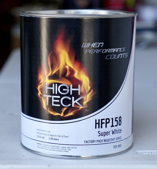 HIGH TECK Super White Basecoat Urethane Paint Gallon Factory Toyota 040 HFP158