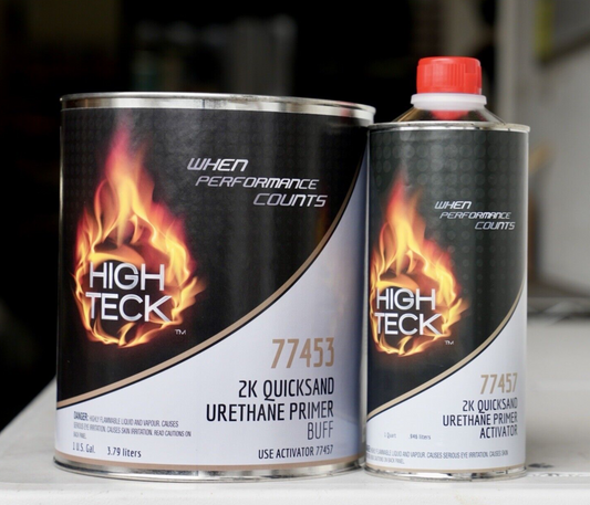 77453 High Teck 2K Quicksand Urethane Primer Buff/Tan Gallon Kit + Hardener